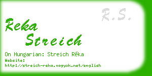 reka streich business card