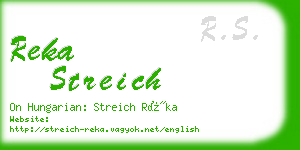 reka streich business card